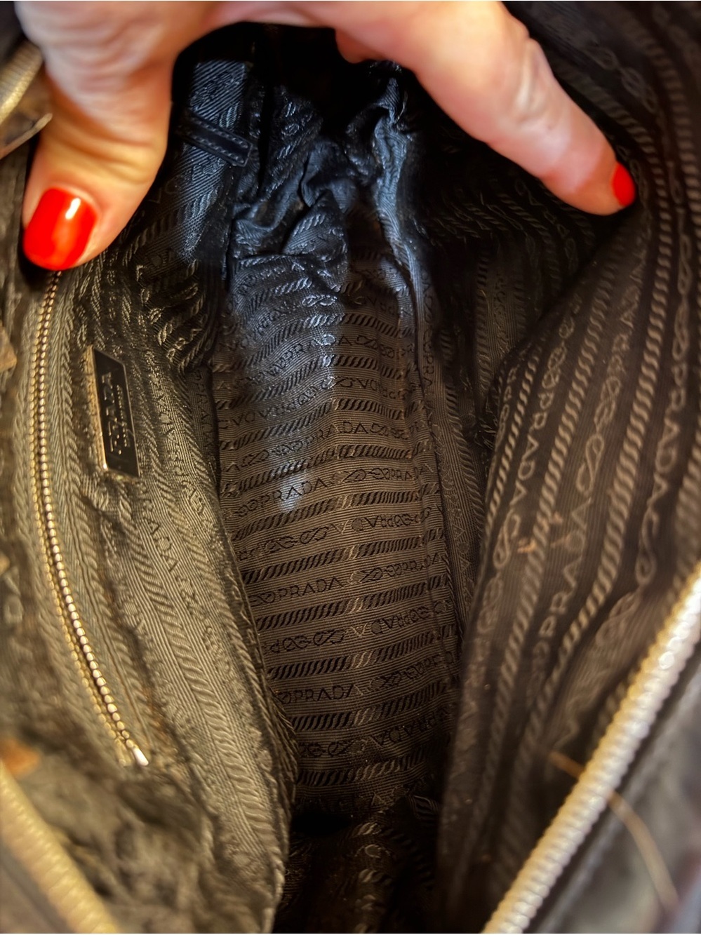 Prada⭐️Black vintage Leather Bowling Bag! Offers Always welcome!! - Picture 15 of 16